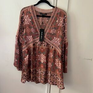 For love and lemons pink floral dress